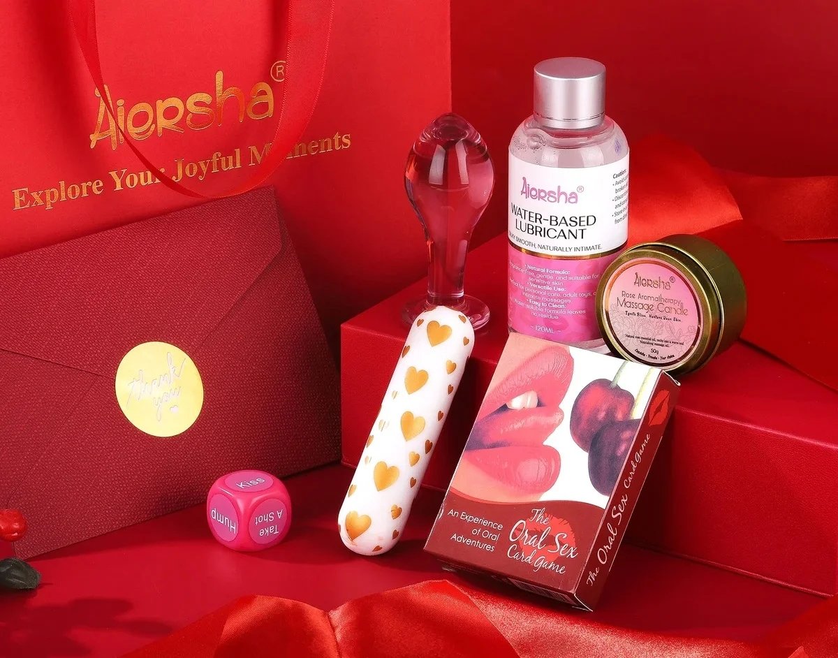 AIERSHA Love Interaction Box 8-teiliges Geschenkset für Paare